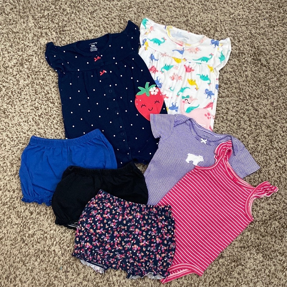 NWOT & Excellent Condition Baby Girl’s Floral Animal Warm Weather Bundle
